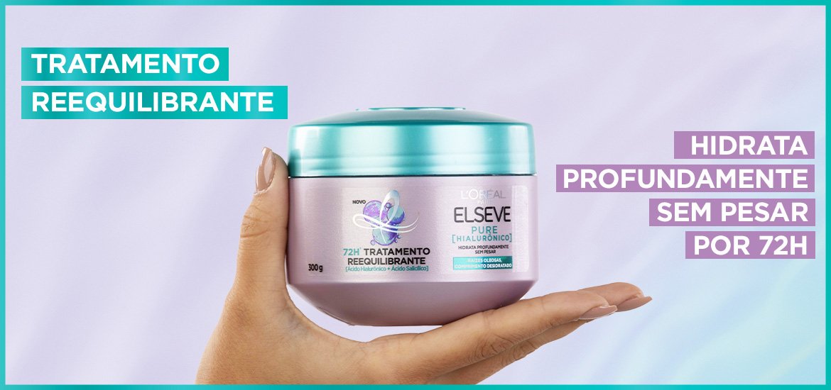Creme de Tratamento Reequilibrante 72h para cabelo oleoso | L'Oréal Paris